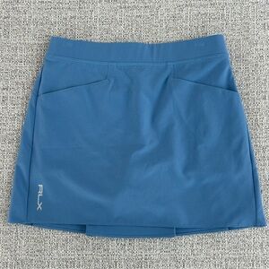 Polo Ralph Lauren RLX Girls Small (7) Lt Blue Skort with pleated back